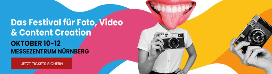 Das Festival für Foto, Video & Content Creation, Oktober 10-12, Messezentrum Nürnberg - Jetzt Tickets sichern Teaser imagingworld