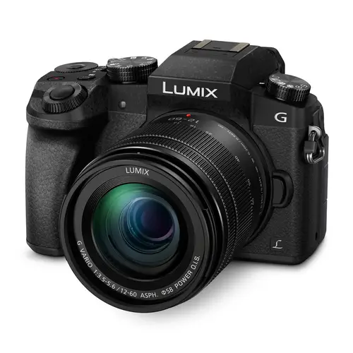 Panasonic Lumix G70+G 3,5-5,6/12-60 mm ASPH Power OIS schwarz, Kamerakit