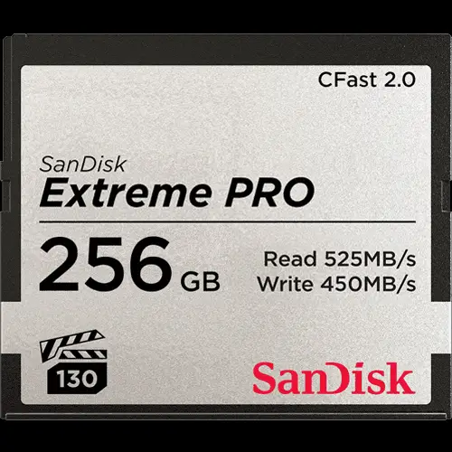 SanDisk CFast 2.0 Extreme Pro 256 GB 525 MB/s Speicherkarte