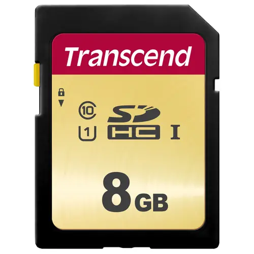 Transcend 8GB SDHC-Karte 500S UHS-I U1 Cl10 95/45MB/s