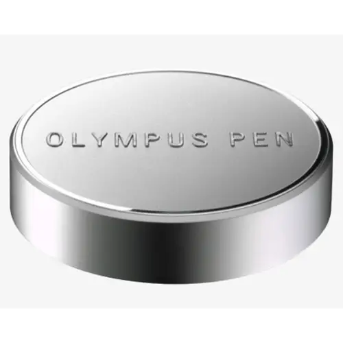 Olympus LC-48 Objektivdeckel silber Metall