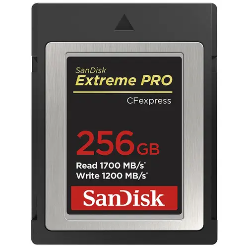 SanDisk Extreme PRO CFexpress Card 256GB Type B, 1700/1200 MB/s
