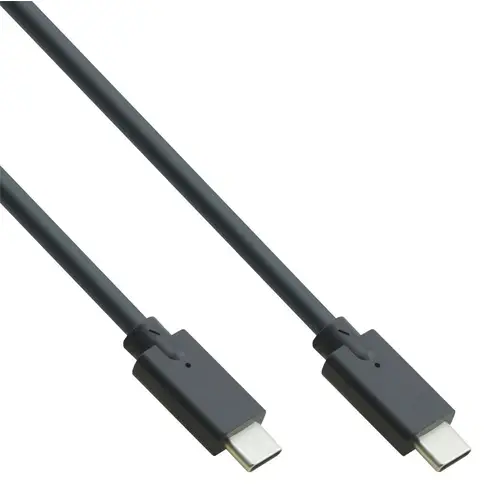 InLine USB 3.2 Gen.2 Kabel, USB Typ C 1m Stecker/Stecker, schwarz