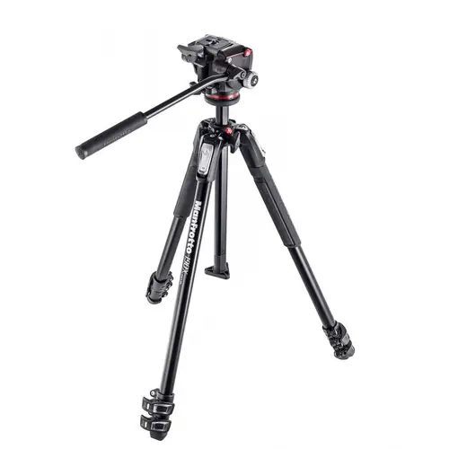 Manfrotto 190X Alu Stativ QPL mit XPRO Fluid-Kopf 3 Segmente