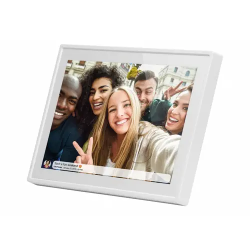 Braun 10,1' DigiFrame 1019 WiFi weiß 16 GB, Digitaler Bilderrahmen"