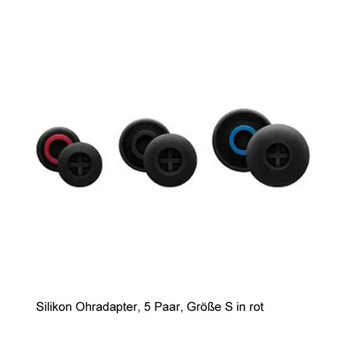 Sennheiser Silicone Ear Adapter S=rot 5 Paar Silikon-Ohradapter in Größe S