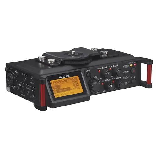 Tascam DR-70D 4-Spur-Audiorecorder für Tonaufnahmen mit DSLR-Kameras