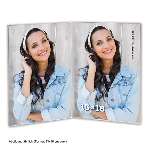 ZEP Acryl-Doppelrahmen 13x18 cm quer