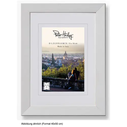 Peter Hadley Nina 40x50 cm weiß, Holzrahmen