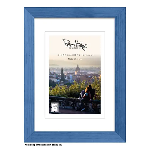 Peter Hadley Nina 15x20 cm blau, Holzrahmen