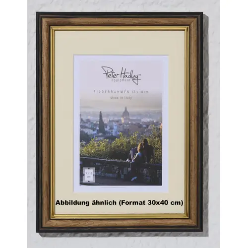 Peter Hadley Ragusa 30x40 cm, braun-gold, mit Ppt., Holzrahmen