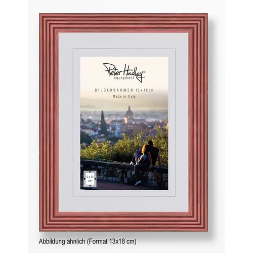 Peter Hadley Arezzo 13x18 cm, rot, Holzrahmen