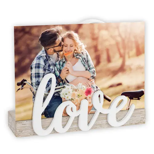 ZEP Tizzy 10x15 cm, weiß, Tischrahmen aus Holz