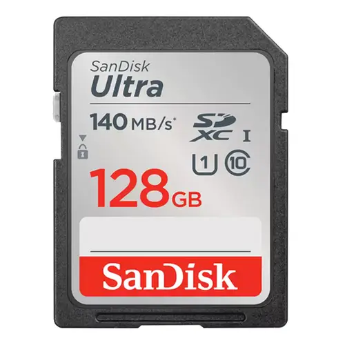 SanDisk 128 GB SDXC-Karte Ultra UHS-I U1 Class10 140 MB/s, Speicherkarte