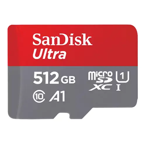 SanDisk 512GB microSDXC-Karte+SD Adapter 150MB/s A1 Class 10 UHS-I, Speicherkarte
