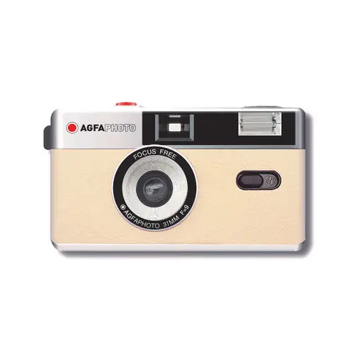 AgfaPhoto Reusable Photo Camera beige analoge Kleinbildkamera