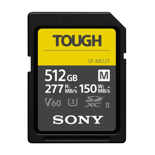 Sony SDXC-Karte 512 GB TOUGH Cl10 UHS-II U3 V60, 277/150 MB/s