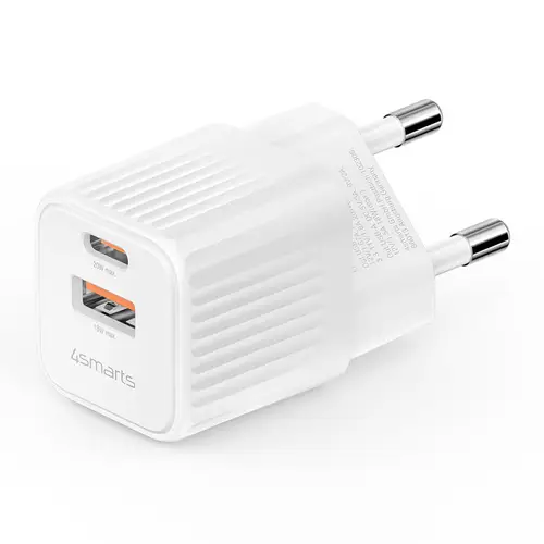 4smarts VoltPlug Duos Mini PD weiß 20W, Netzladegerät