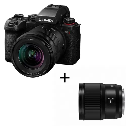 Panasonic Lumix S5 II+20-60 mm+S 1,8/50 mm, schwarz, Kamerakit