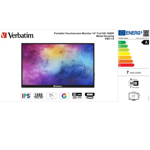 Verbatim PMT-14 portabler Monitor