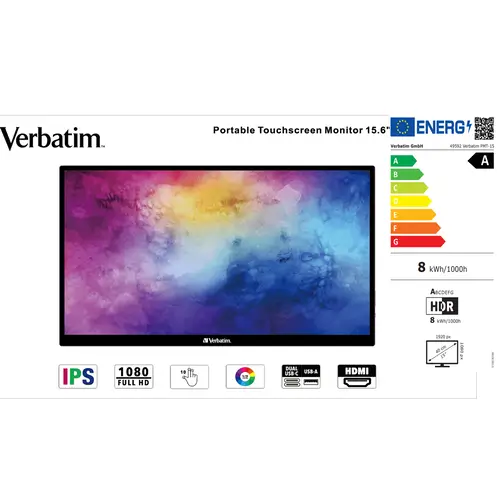 Verbatim PMT-15 portabler Monitor
