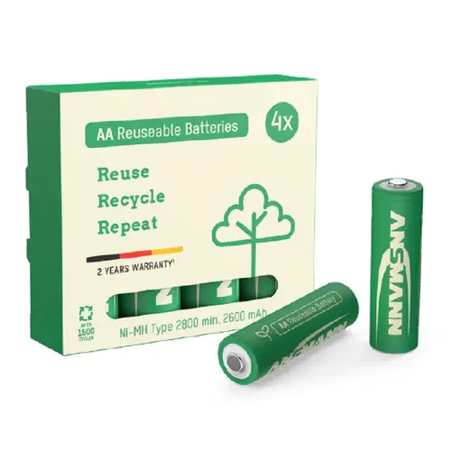 Ansmann GREEN-PRO NiMH-Akku Mignon 4er Blister Typ 2800 min. 2600mAh