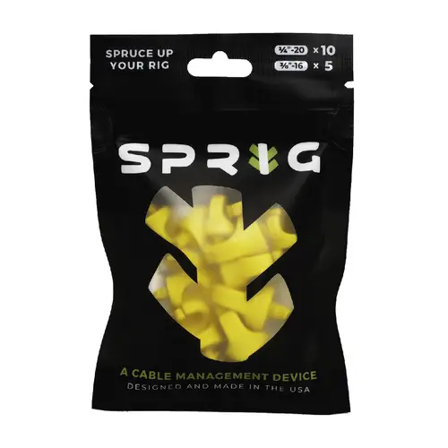 Sprig Value Pack Yellow (10x1/4'+5x3/8'") Kabel-Management"