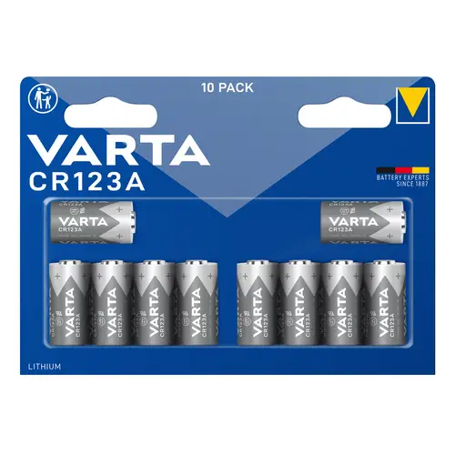 Varta LITHIUM CR123A 10er Megablister, Batterien