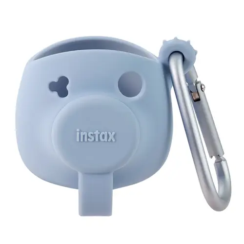 Fujifilm Instax PAL Silicone Case blue Silikontasche mit Karabinerhaken