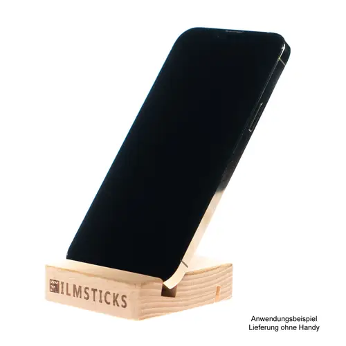 Filmsticks Upright Holder, Präsentations Ständer aus Holz mit 2 Rillen