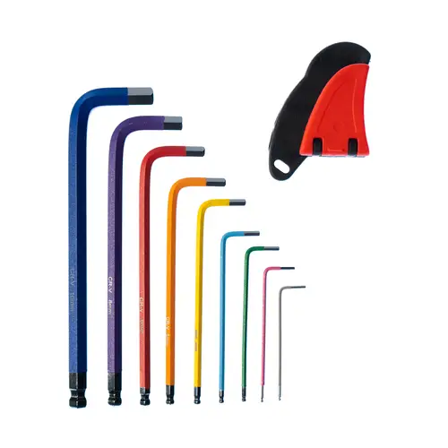 Filmsticks Hex Key Allen Wrench, buntes, 9-teiliges Innensechskantschlüssel Set