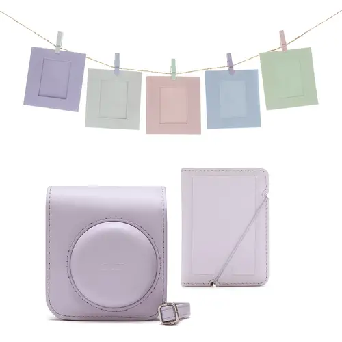 Fujifilm Acc.-Kit Instax Mini 12 lilac purple, Tasche, Album+10 Fotokarten
