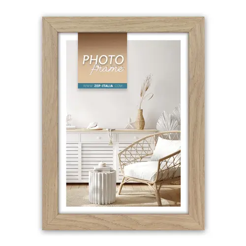 ZEP Vivian 7, 13x18 cm eiche, MDF-Rahmen zum Hängen und Stellen