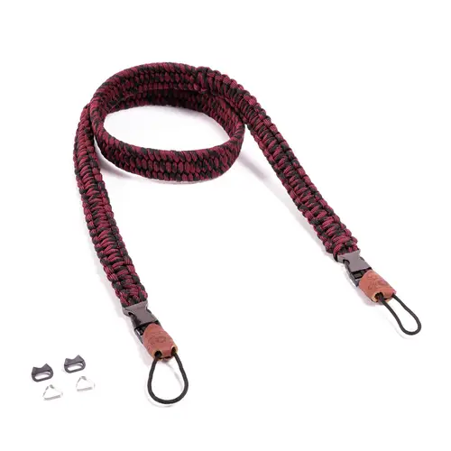 C-Rope Traveler Paracord red dots 125 cm Kameragurt