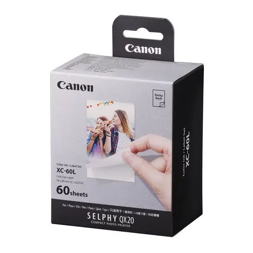 Canon XC-60L Sticker/Ink Set 60 Blatt im Kreditkartenformat (54x85 mm)