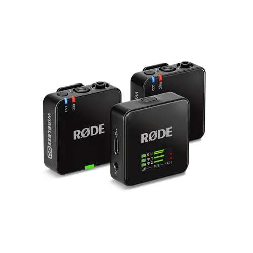 Rode Wireless GO (Gen. 3) schwarz, dig., Mikrofonsystem, 2-Kanal, drahtlos
