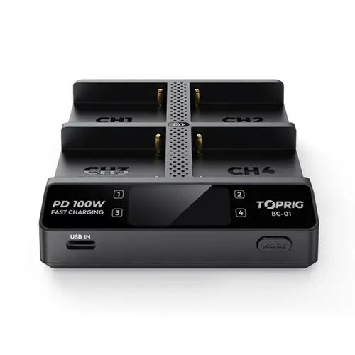 Accsoon Toprig 100W 4-Bay NP-F Fast Charger