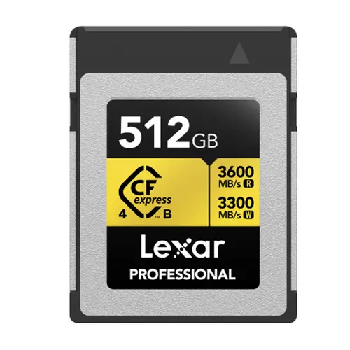 Lexar CFexpress 512 GB PRO Type B GOLD 4.0 Serie R3600/W3300 MB/s
