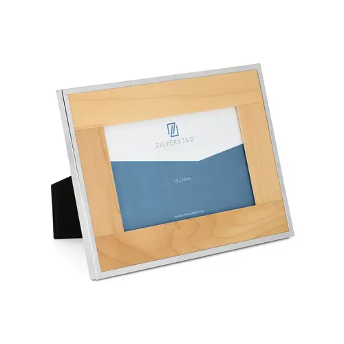 Zilverstad Orléans 10x15cm ahorn/silbrig Porträtrahmen aus Holz und Metall