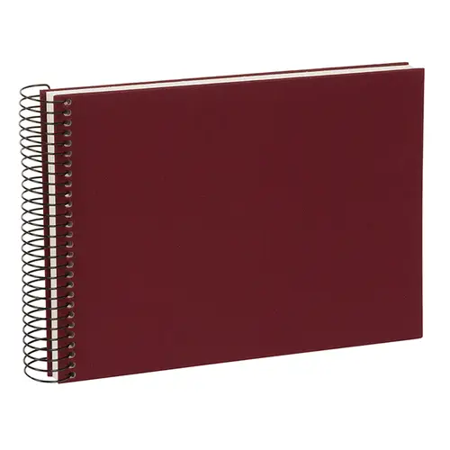 Goldbuch Bella Vista 24x17 cm, 40 weiße Seiten, bordeaux, Spiralalbum
