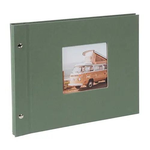 Goldbuch Bella Vista 30x25 cm, 40 schw. Seiten, artischocke, Schraubalbum