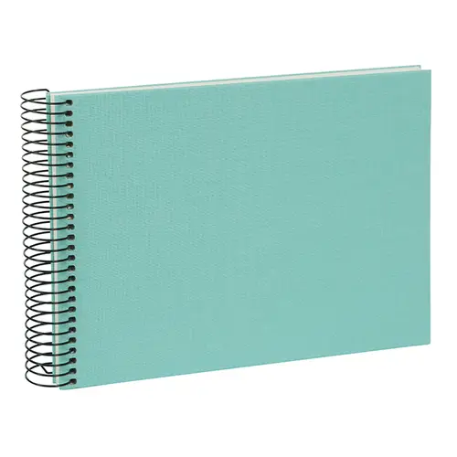 Goldbuch Bella Vista 24x17 cm, 40 weiße Seiten, aqua, Spiralalbum