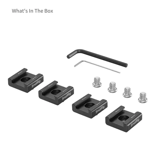 SmallRig 5033 Anti-Twist Cold Shoe Mount Support (4pcs)