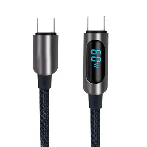 Fontastic Datenkabel Kuva 1,20m schwarz mit Digitalanzeige