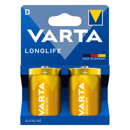 Varta Longlife D (LR20) Mono 2er Blister plastikfrei