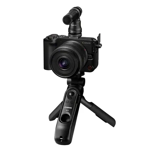 NL Canon EOS R50V+RF-S 14-30 Creator Kit IS STM PZ,SDXC 128GB, Mikr., Stativgriff