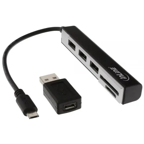 InLine OTG-Cardreader micro USB 2.0 für Smartphones und Tablets
