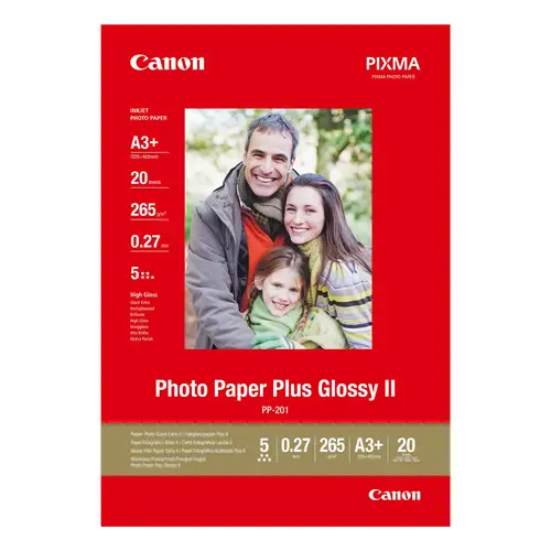 Canon PP-201 Fotoglanzpapier Plus II A3+ 20 Blatt 265g/m²