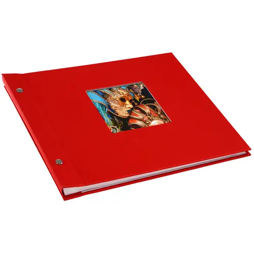 Goldbuch Bella Vista 30x25 cm, 40 weiße Seiten, rot, Schraubalbum