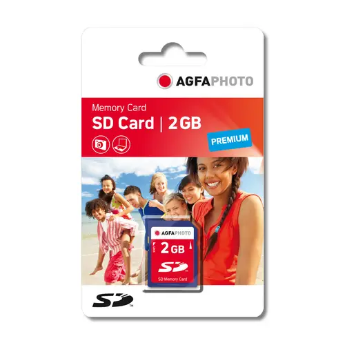 AgfaPhoto 2 GB SD-Karte 133x Premium W 10MB/s, R 20MB/s